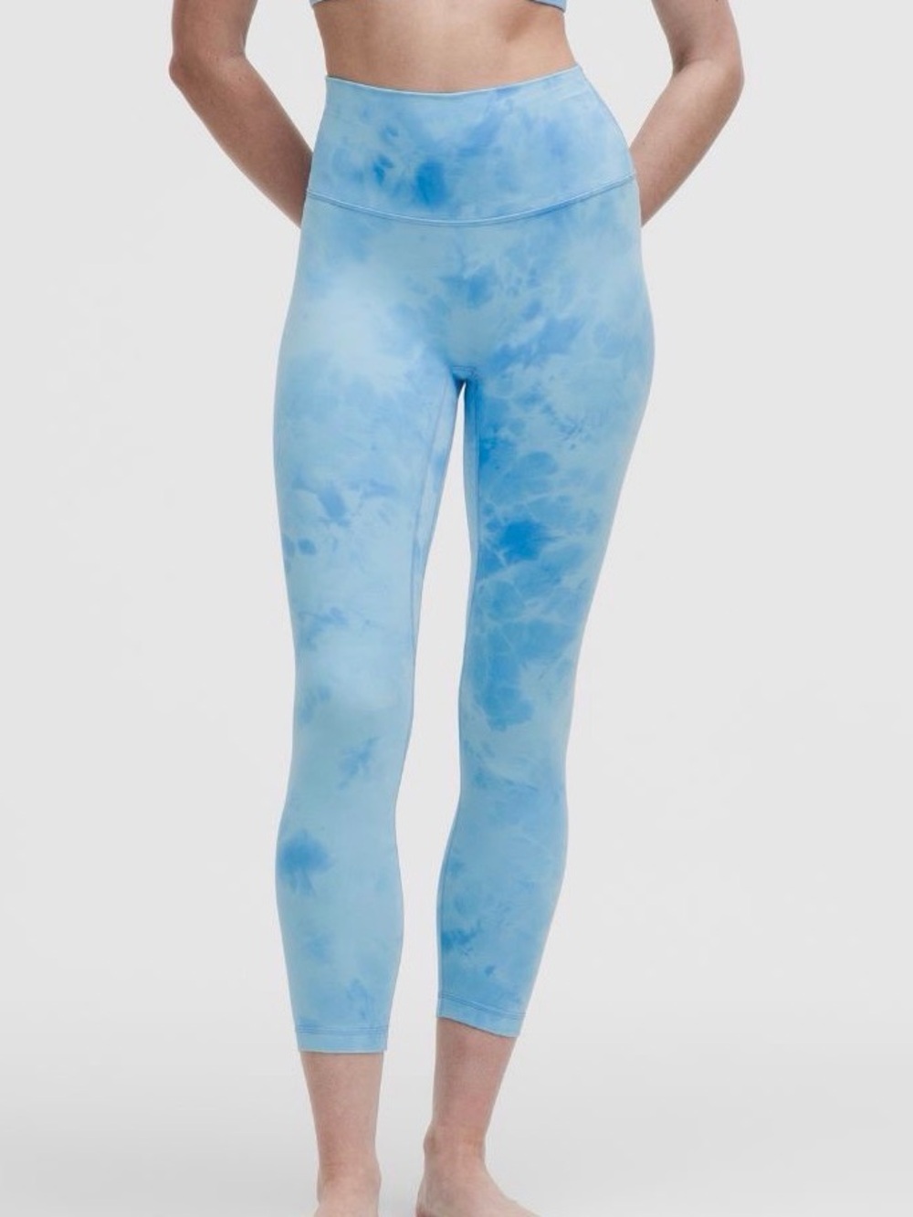 Lululemon Blue Tie-Dye High-Waist Leggings